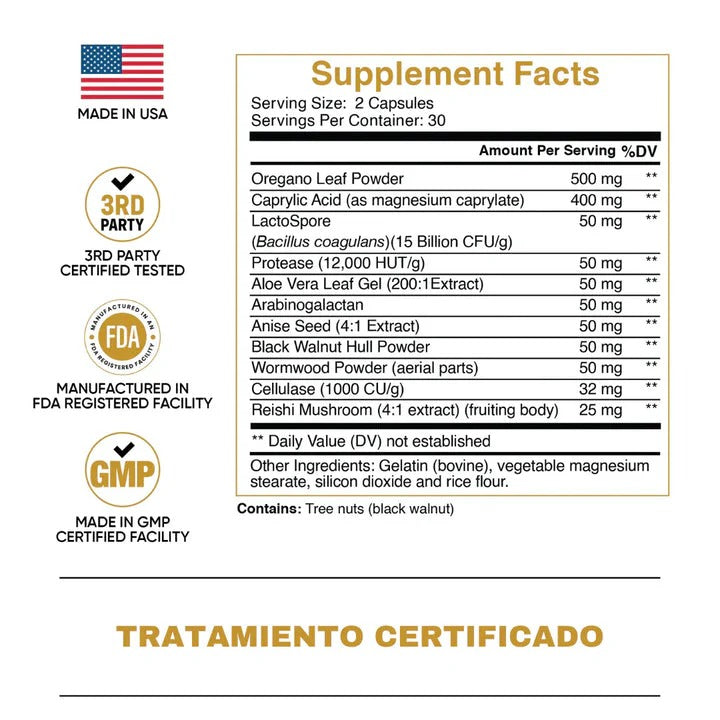 🌿 CÁNDIDA CLEANSE 1000mg 60 Caps