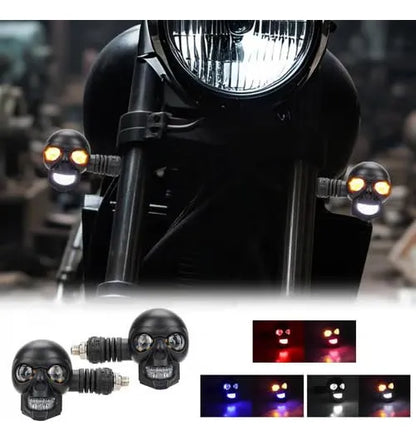 4 Exploradoras Led Laser Bicolor Calavera