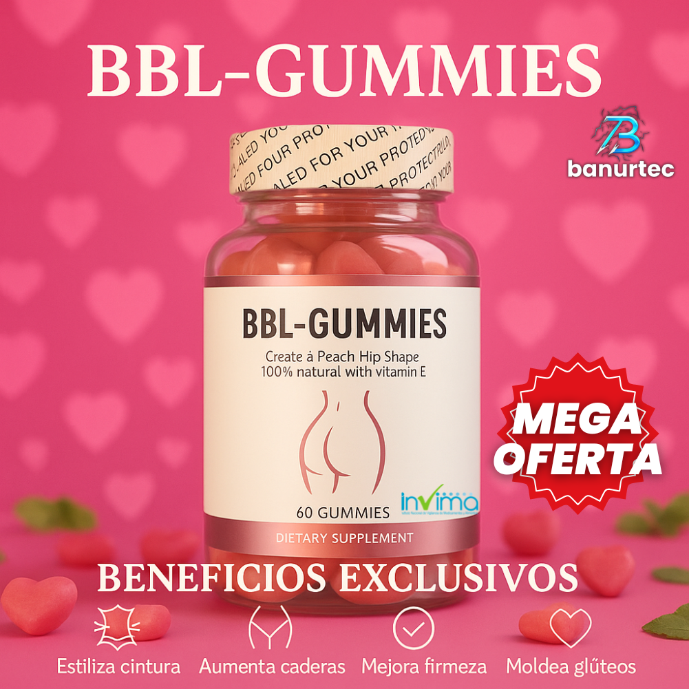 Bbl Gummies™ – Gomitas de Aguaje, Ácido Folico Y Fenogreco Aumenta Volumen de Forma Natural