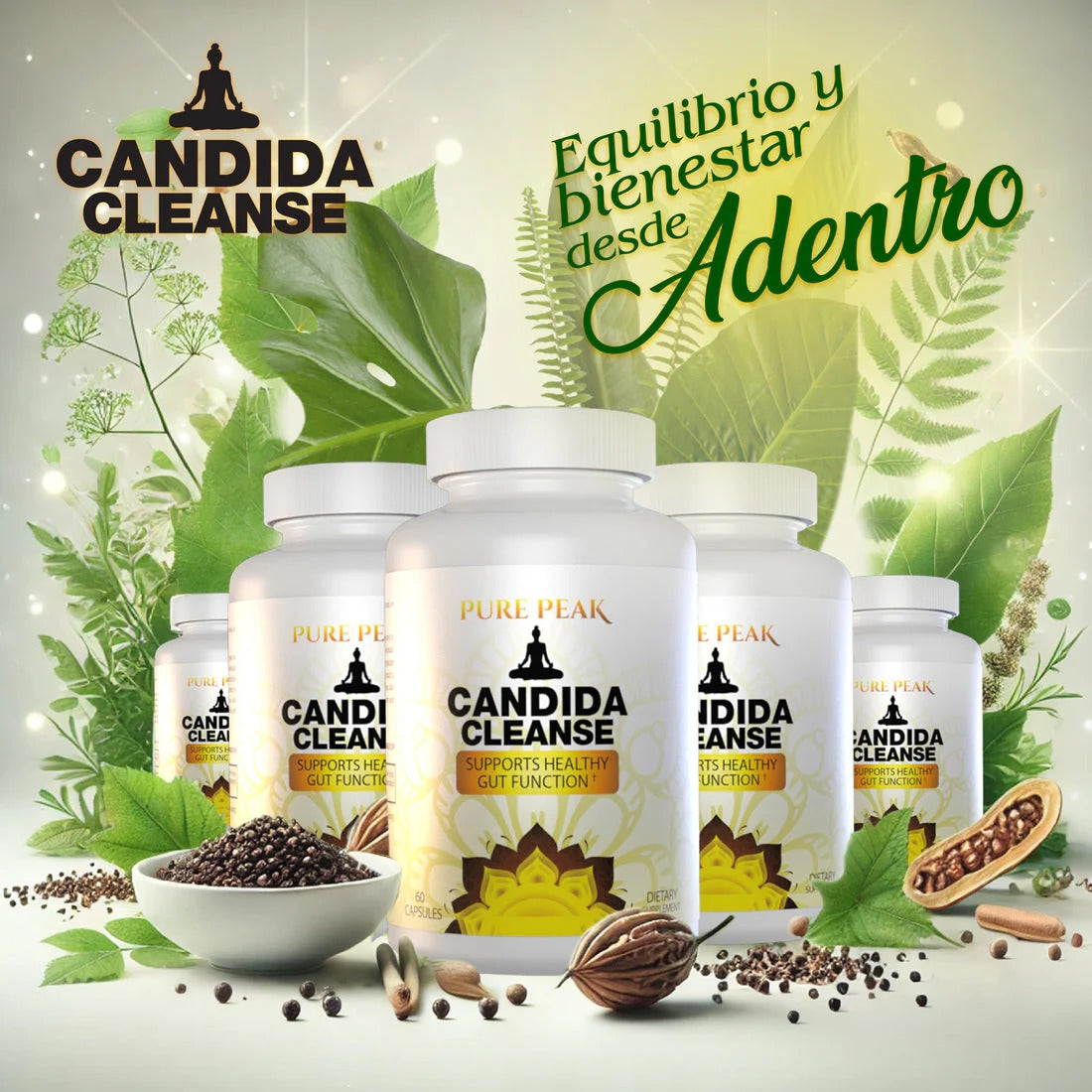 🌿 CÁNDIDA CLEANSE 1000mg 60 Caps