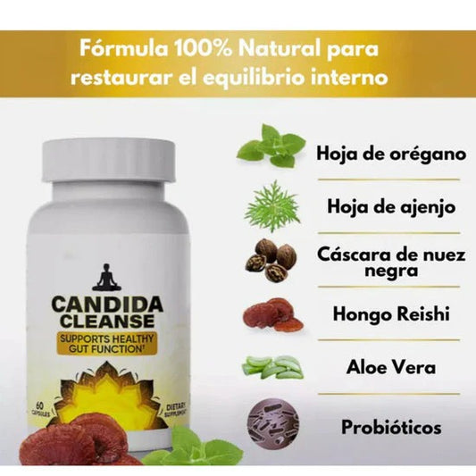 🌿 CÁNDIDA CLEANSE 1000mg 60 Caps