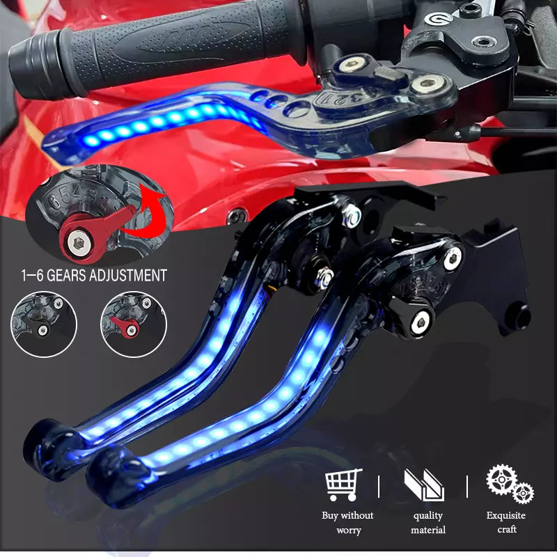 Palancas de embrague LED Evolution | Conduce con estilo, frena con precisión.